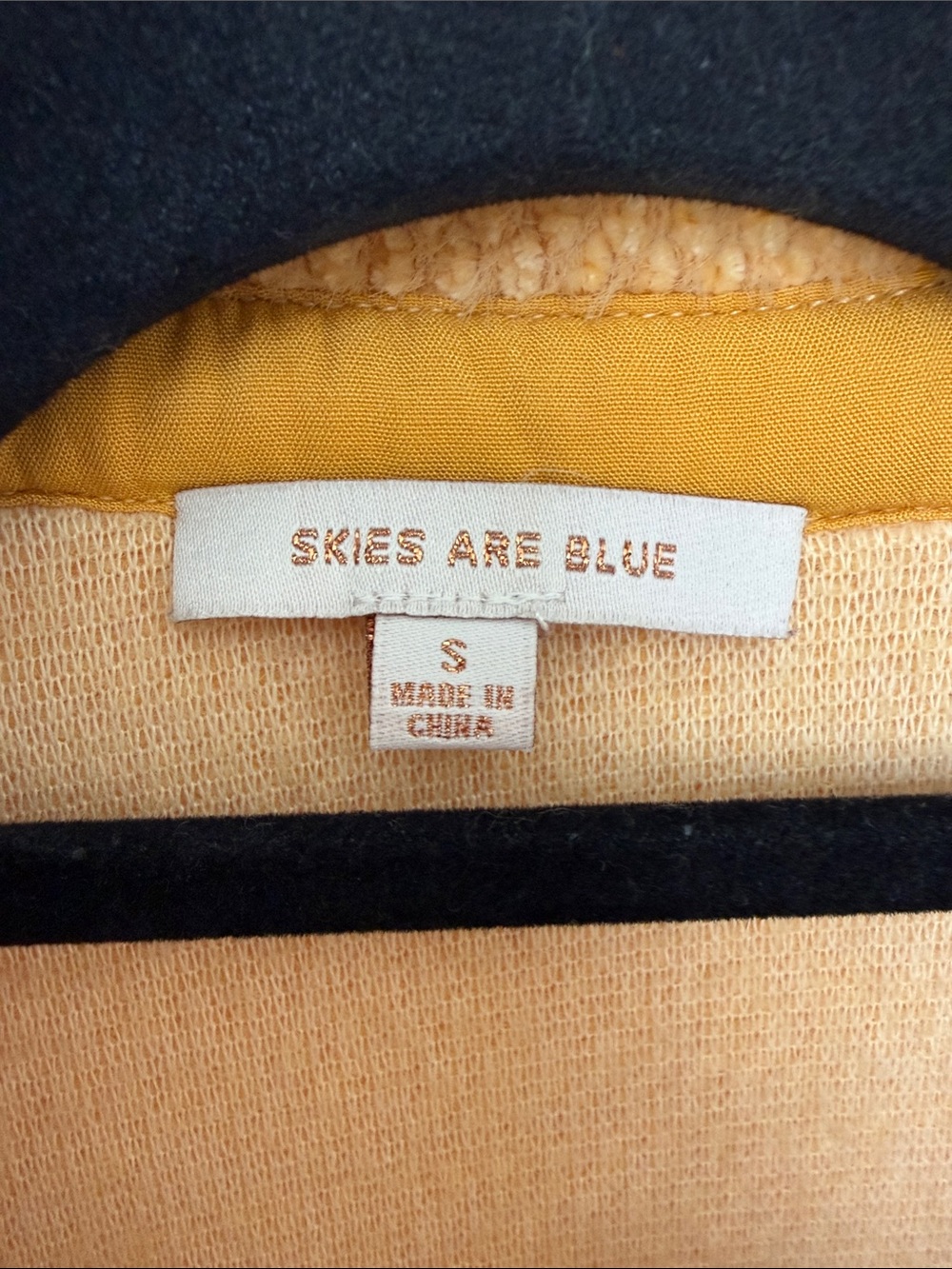 Skies Are Blue Soft Knit Yellow Shacket Jacket S Cottagecore Spring Pastel - Picture 5 of 6